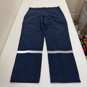Workrite FR Nomex Navy Blue Flame Resistant Reflective Work Pants 36x31 CAT 1